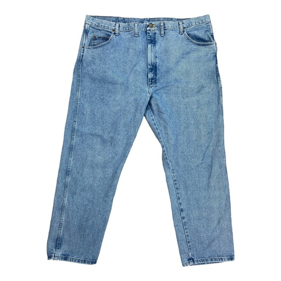 Wrangler Other - Wrangler Rugged Wear Jeans Mens 48x30 Tag* Straight Medium Wash Denim Work Pants